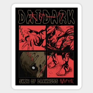 Zaha Sanko - DAI - DARK - Manga Design V1 Sticker